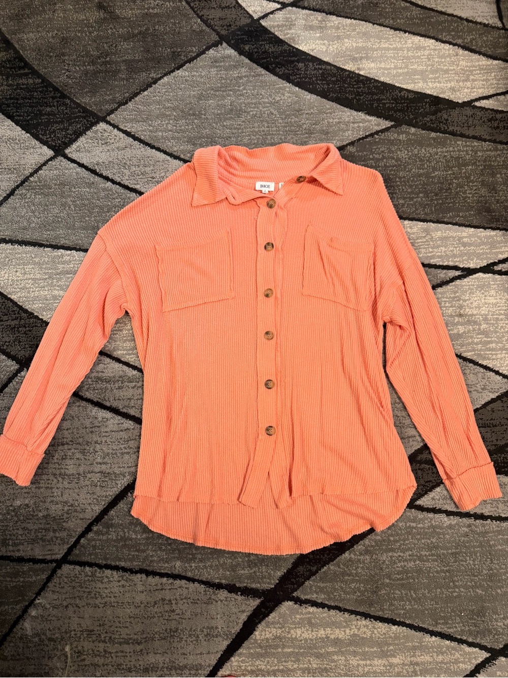 BKE RIBBED BUTTON DOWN